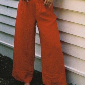 LA RELAXED Linen Simple Pants